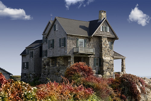 house on cliff