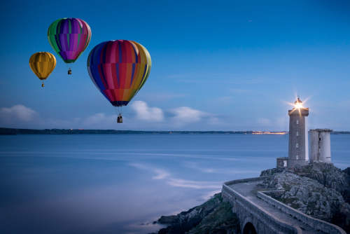 hot air balloons